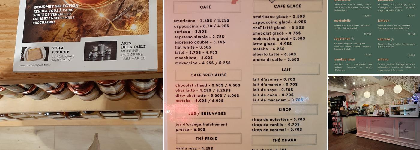 Le Albert Café Menu