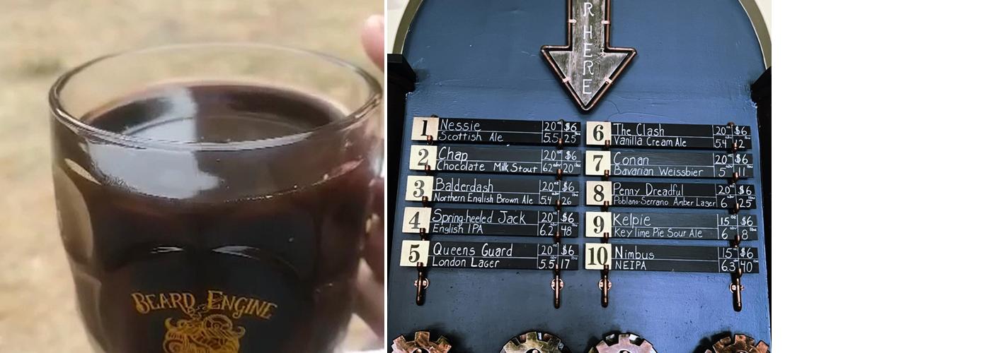 Beard Engine Brewing Co. Menu