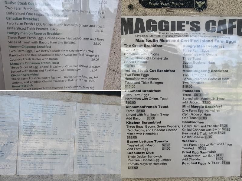 Maggie's Cafe Menu