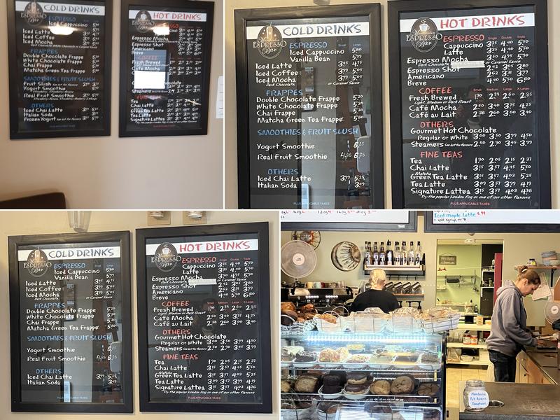 Manitoulin Espresso Bar Menu