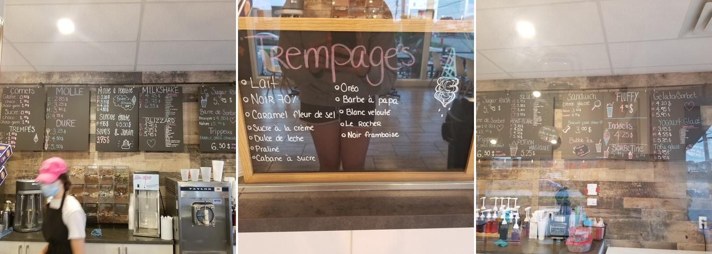 Café, Crèmerie Diapason Menu