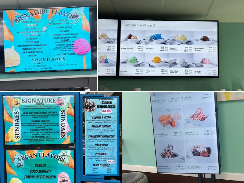 Shawn Michelle’s Homemade Ice Cream Menu