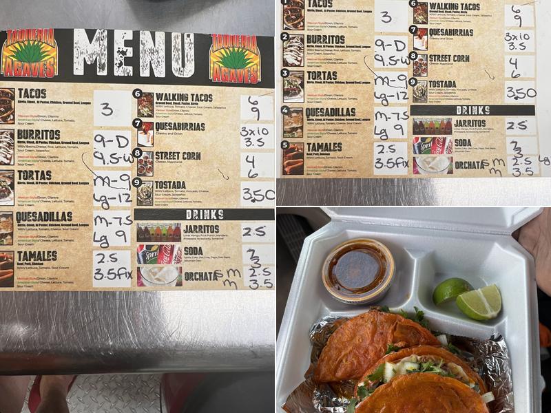 Taqueria Agaves Muskegon Menu