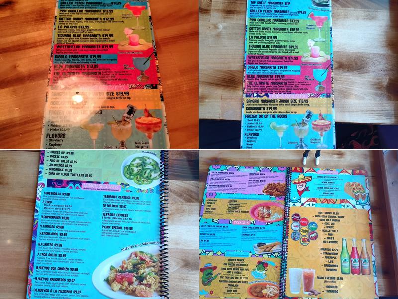 El Mesquite Mexican Bar & Grill Menu