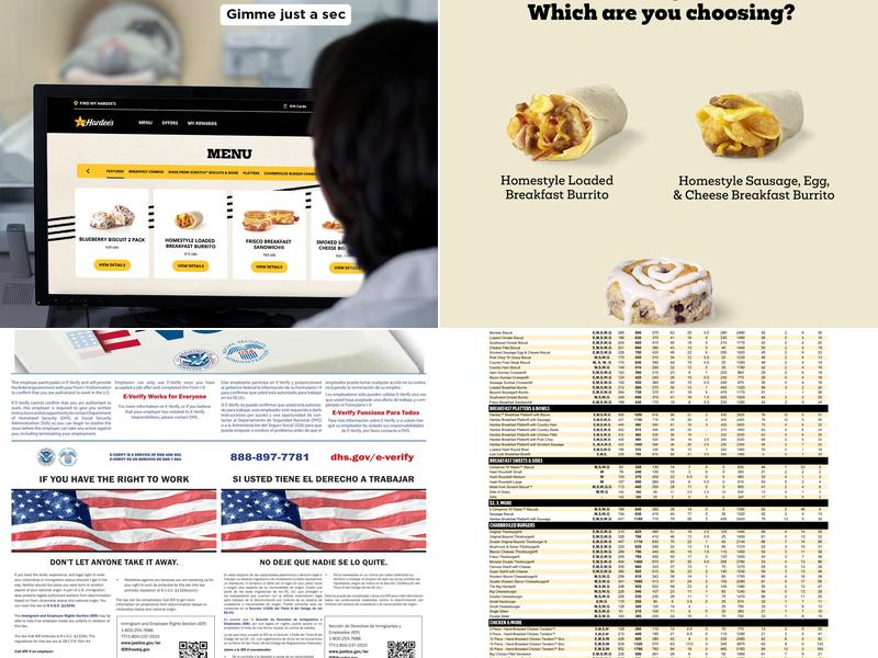 Hardee's Menu
