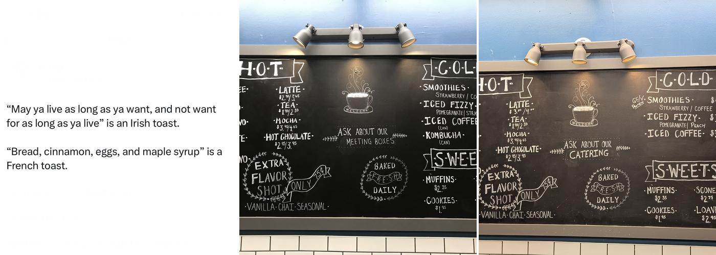 Curious Crows Coffee House Menu