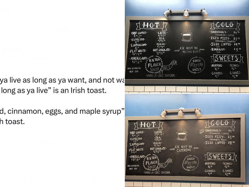 Curious Crows Coffee House Menu