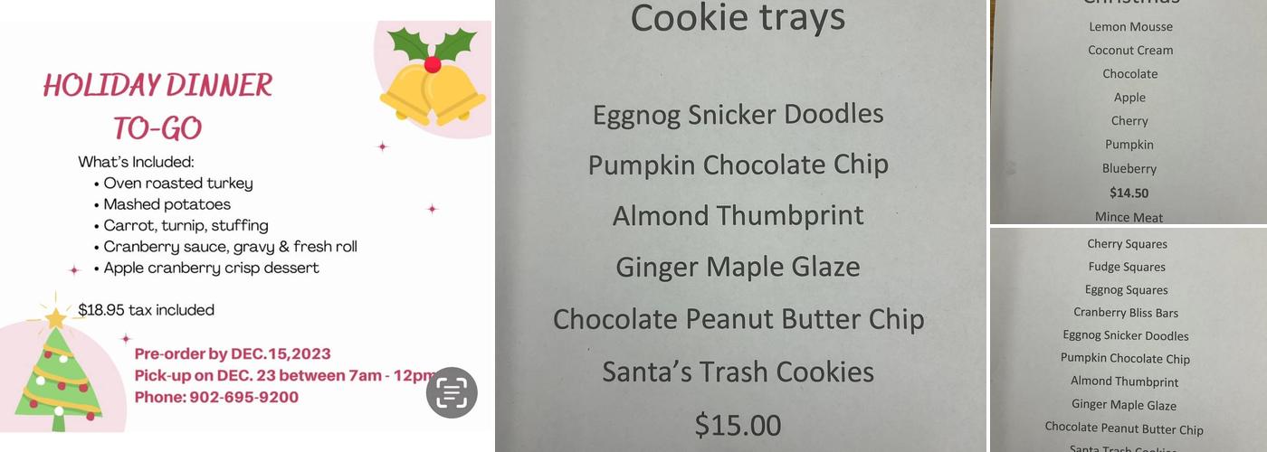 A Slice Of Home Menu