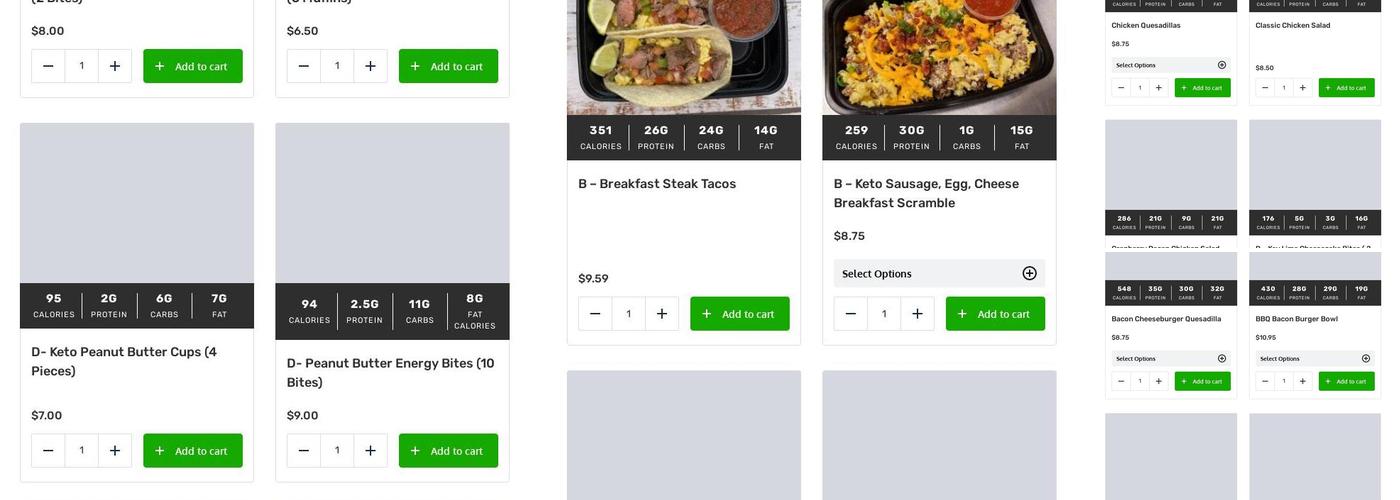 Fit Chef Menu
