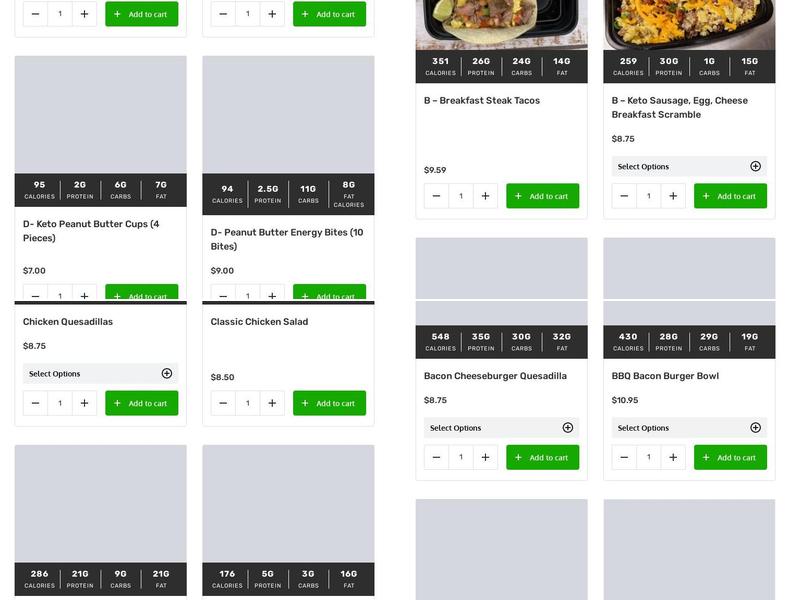 Fit Chef Menu