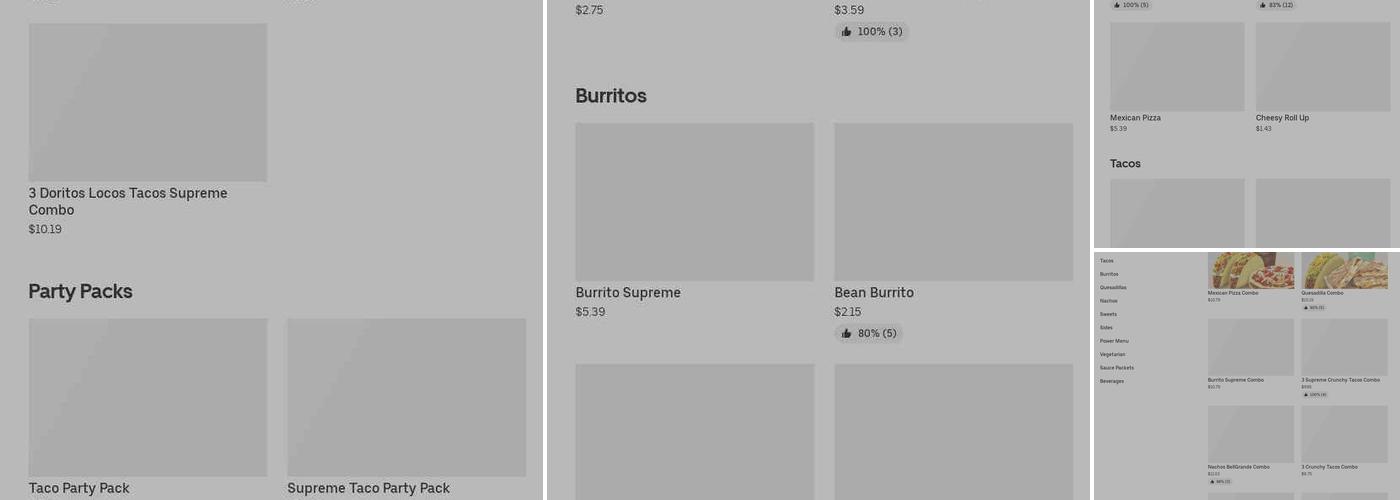 Taco Bell Menu