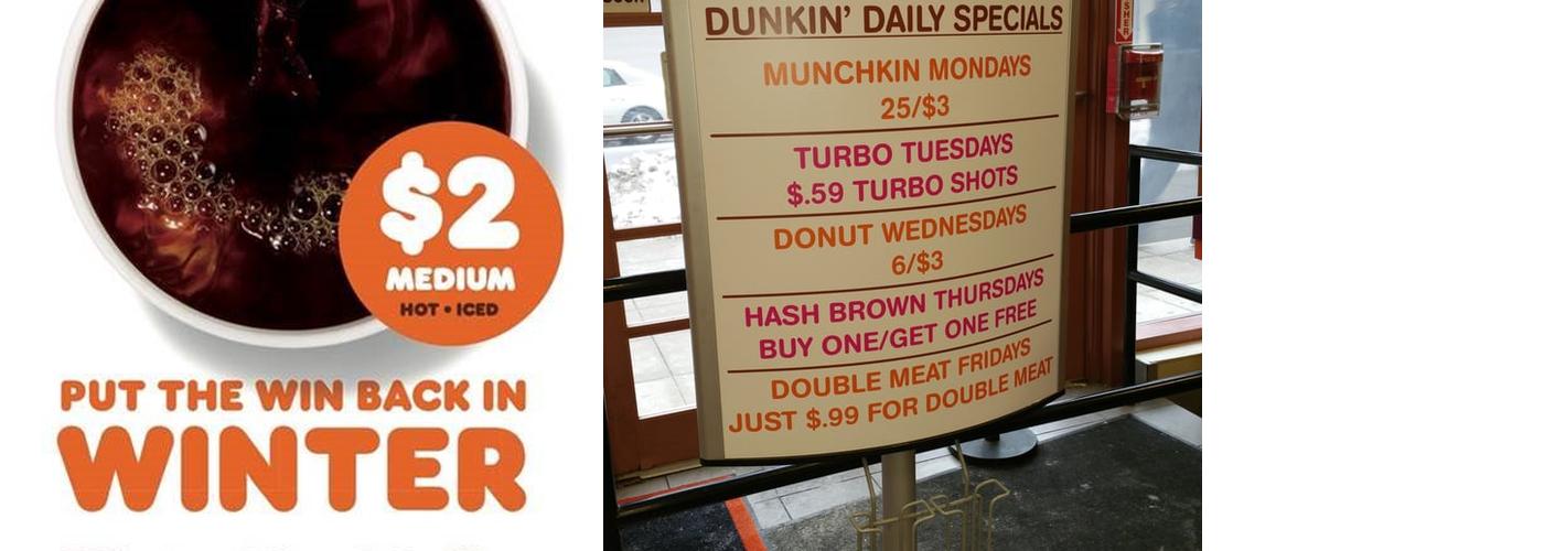 Dunkin' Menu