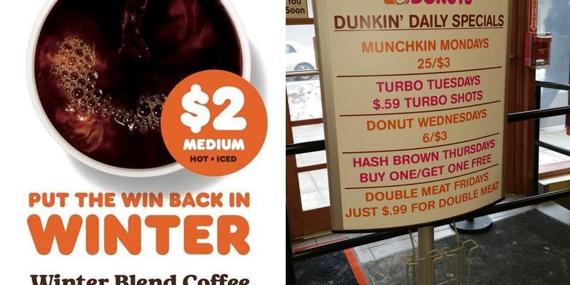 Dunkin' Menu
