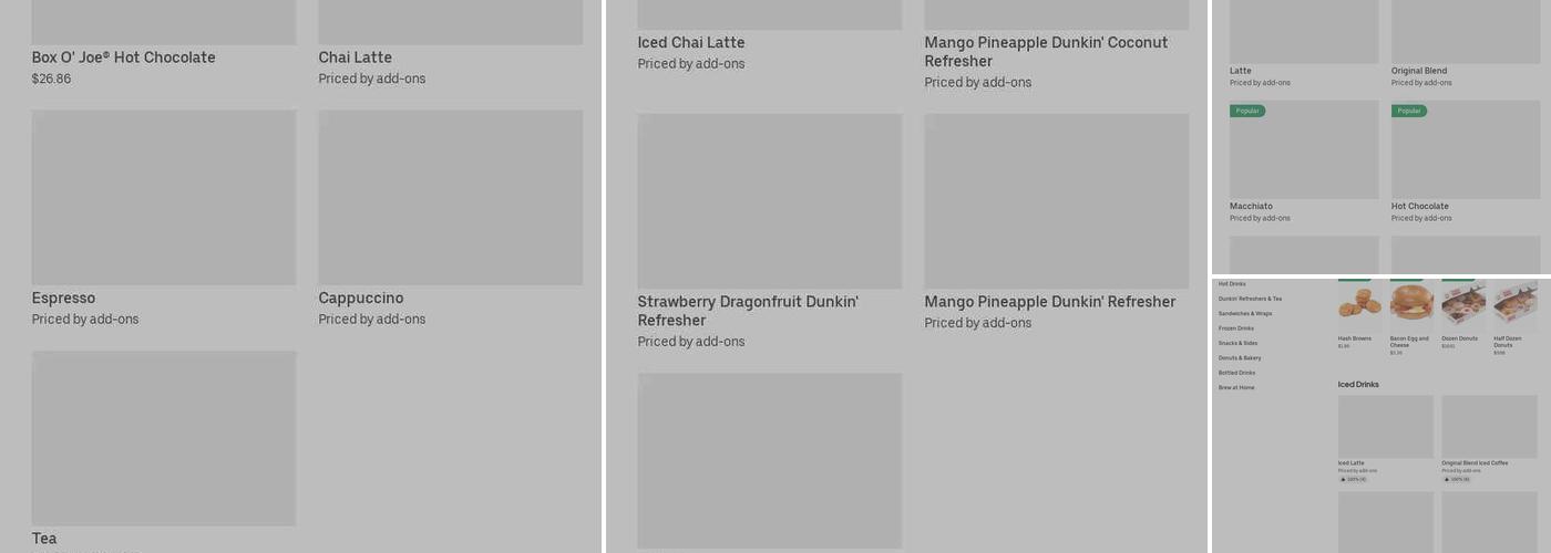 Dunkin' Menu