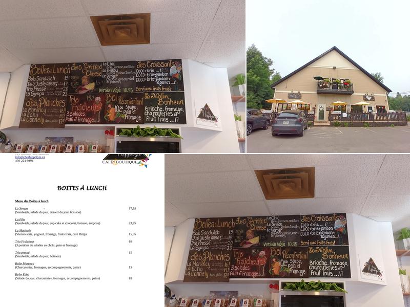 Chez Hippolyte Café & Boutique Menu