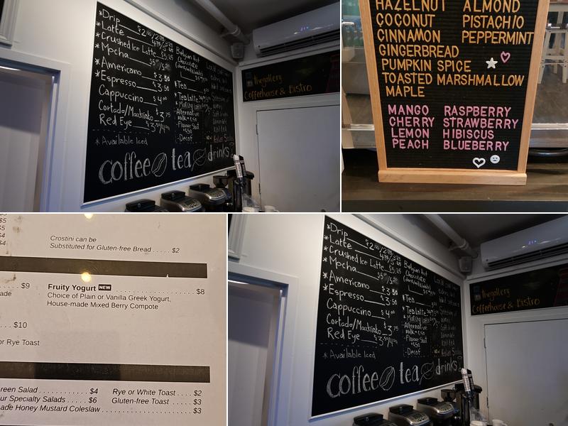 The Gallery - Coffee House & Bistro Menu