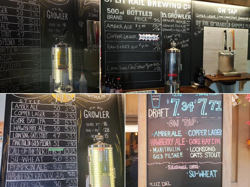 Split Rail Brewing Co. Menu