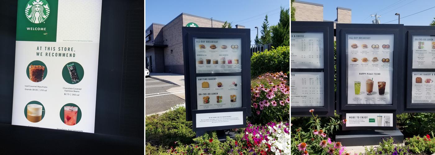 Starbucks Menu