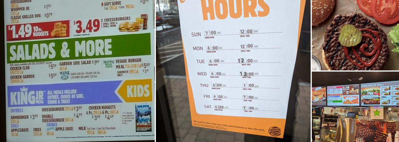 Burger King Menu