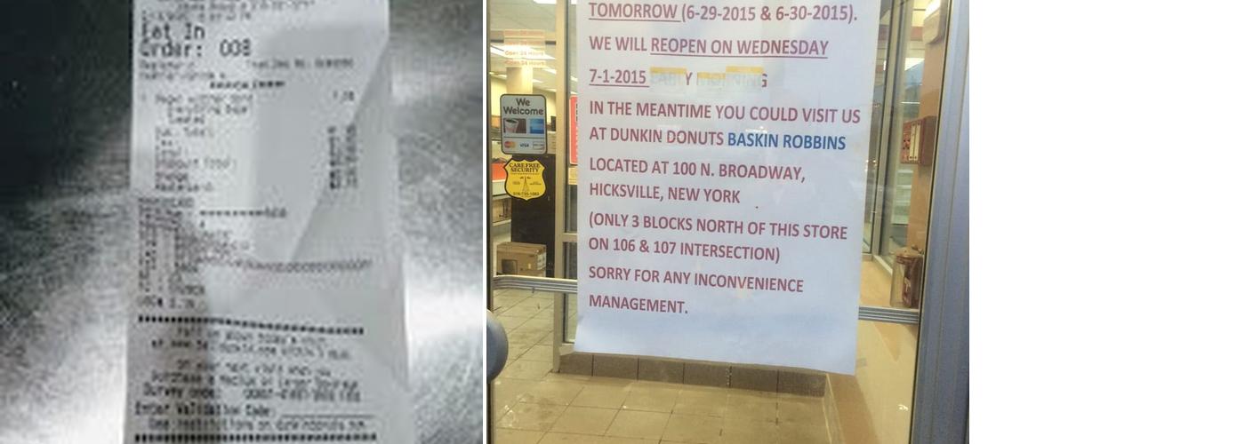 Dunkin' Menu