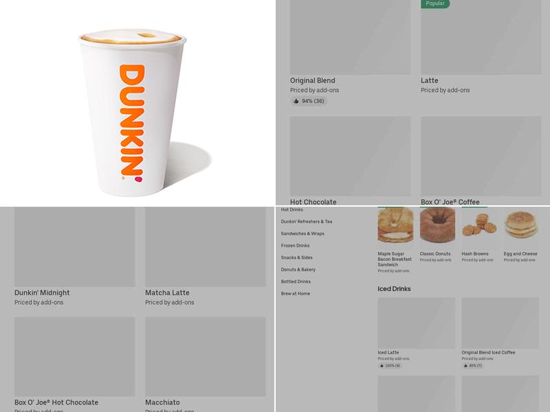 Dunkin' Menu