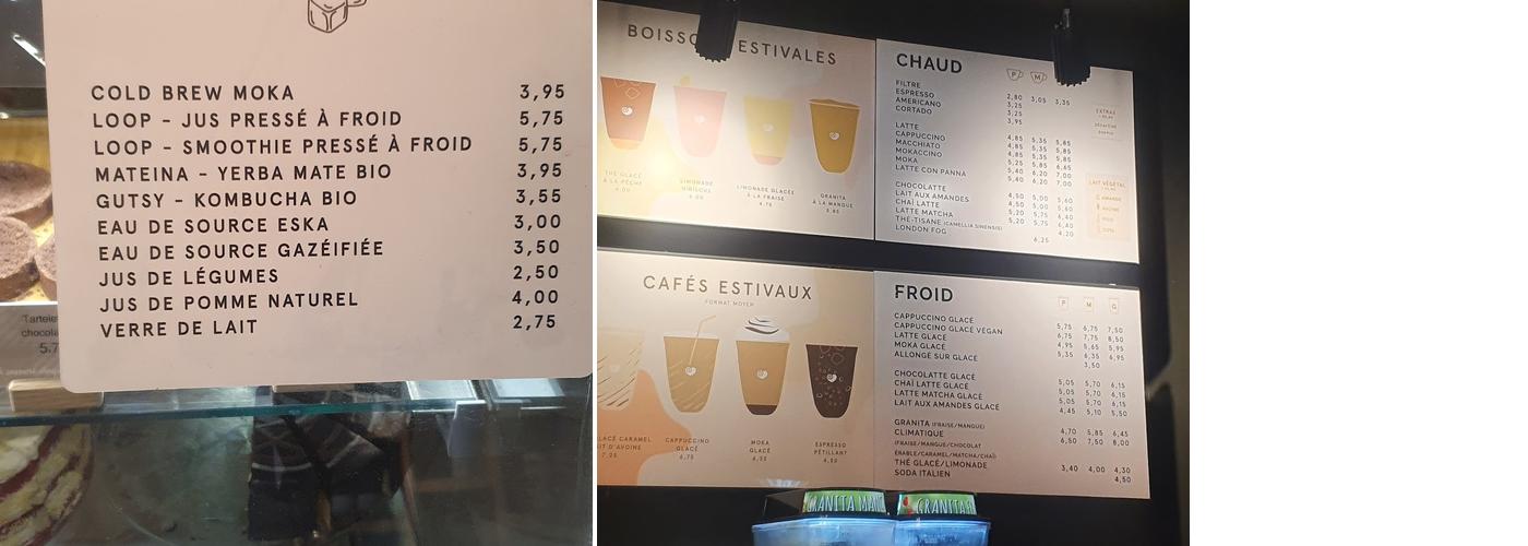 Café Morgane Menu