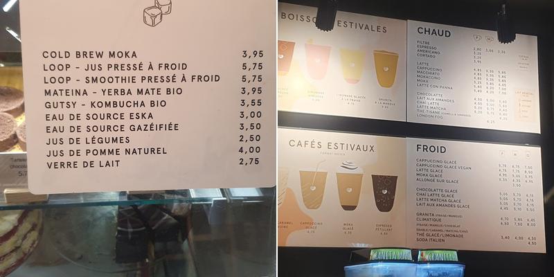 Café Morgane Menu