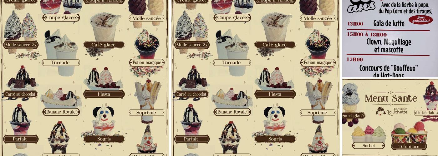 La Lichette Menu