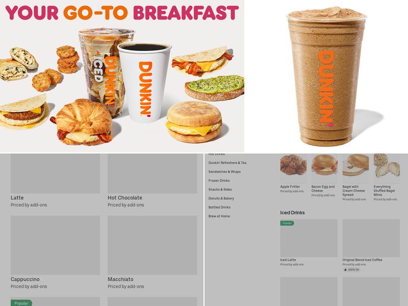 Dunkin' Menu
