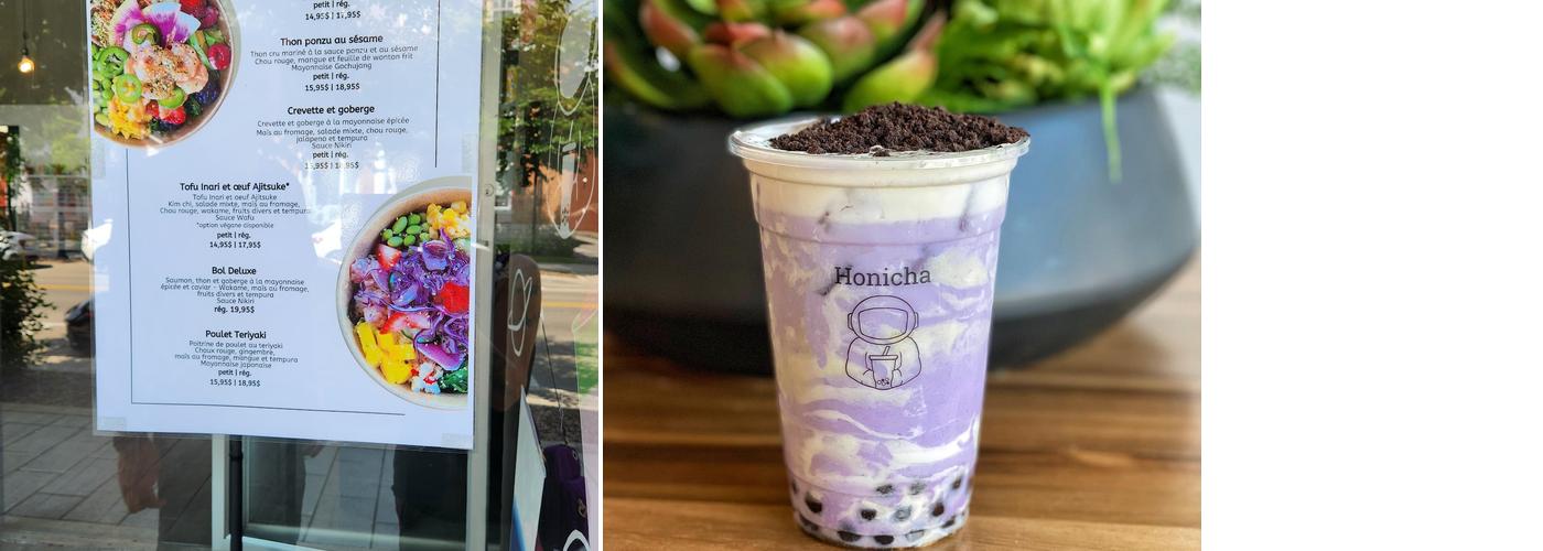 Honicha Menu