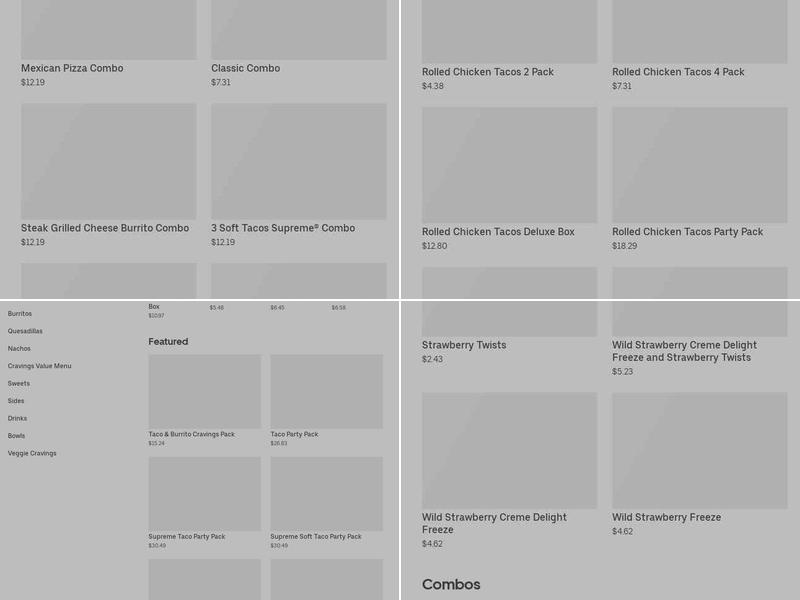 Taco Bell Menu
