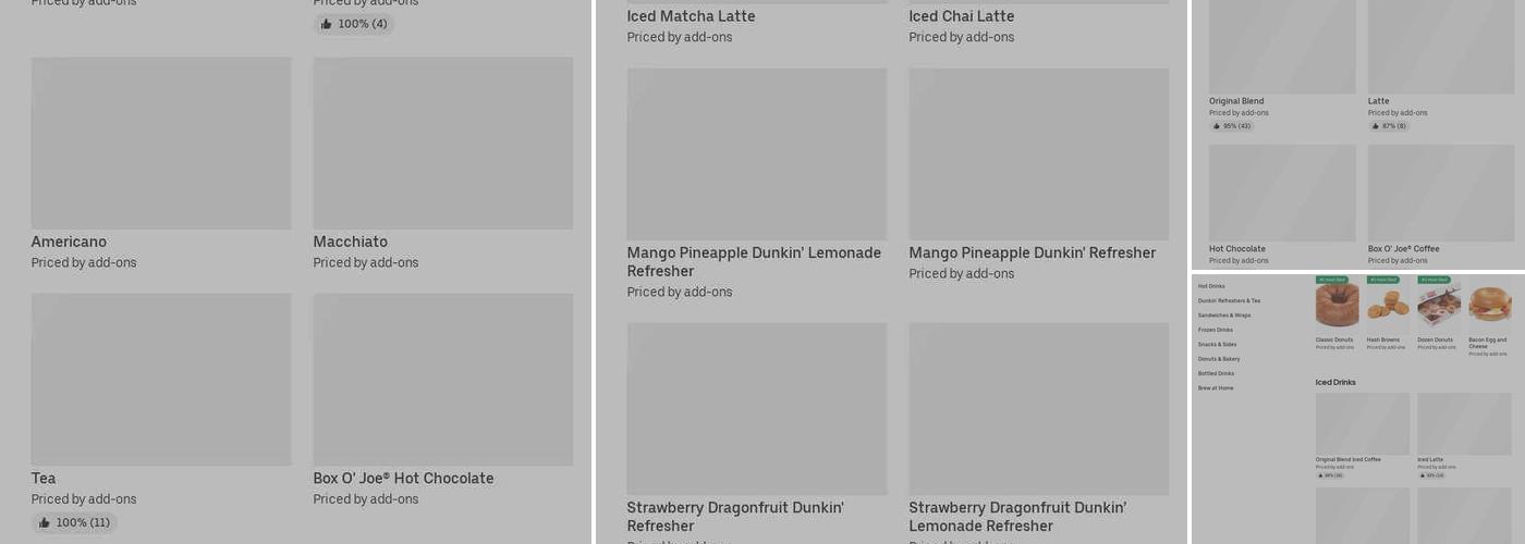 Dunkin' Menu