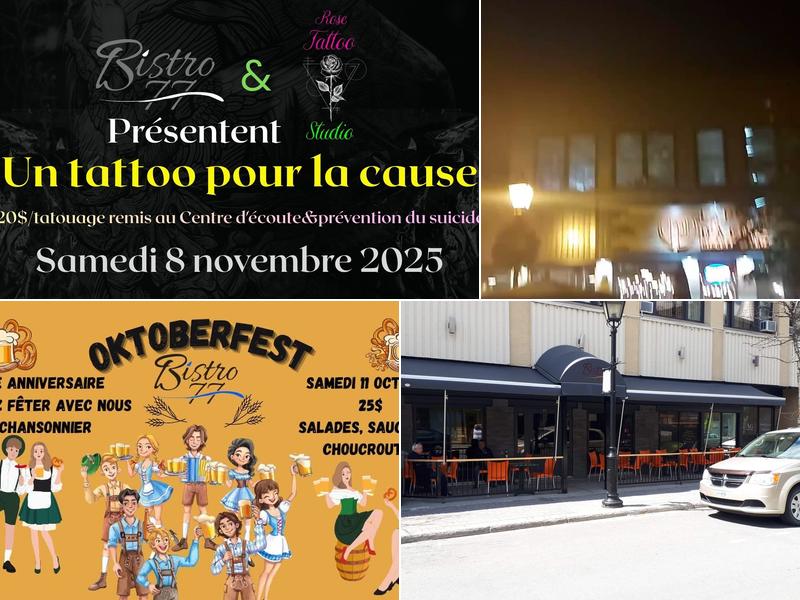Bistro Le 77 Inc 77 Rue Notre Dame O, Thetford Mines