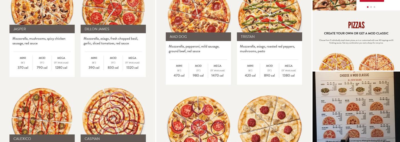 MOD Pizza Menu