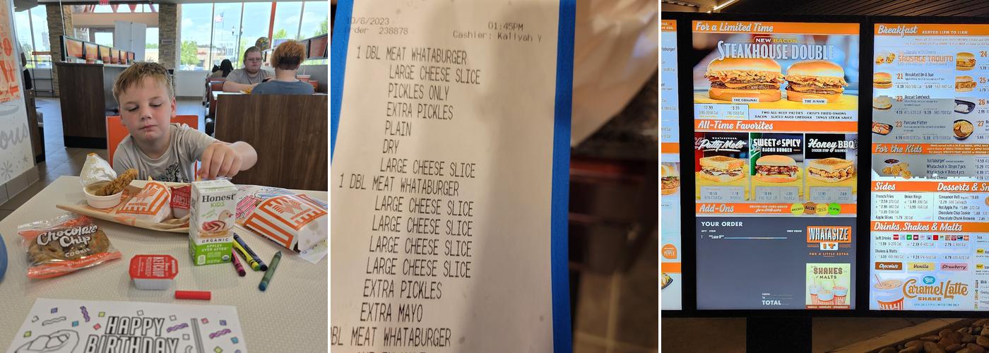 Whataburger Menu