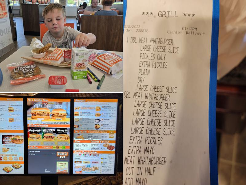 Whataburger Menu