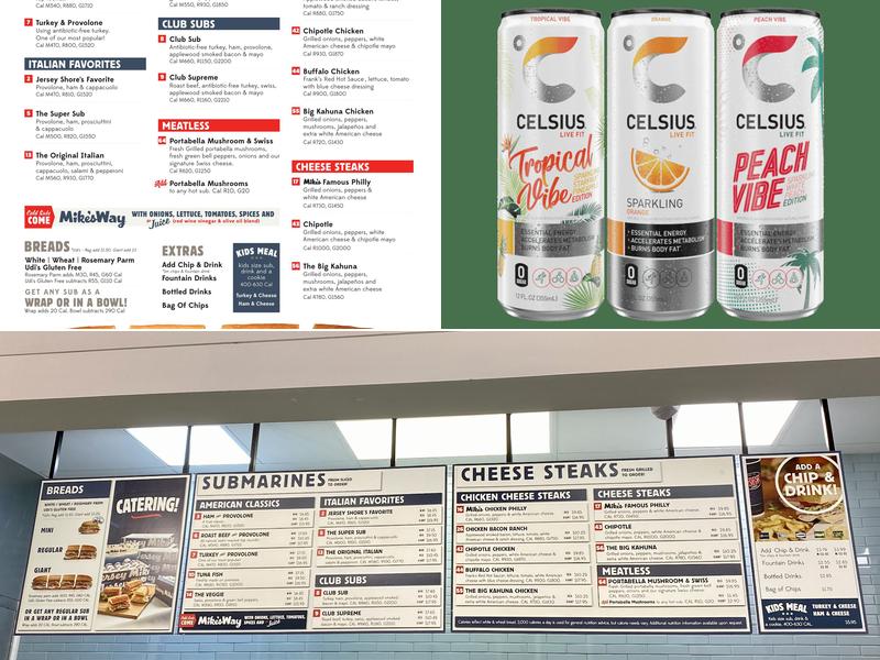 Jersey Mike's Subs Menu