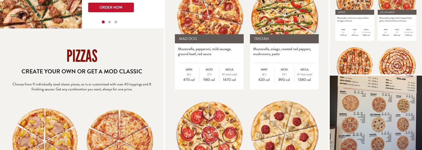 MOD Pizza Menu