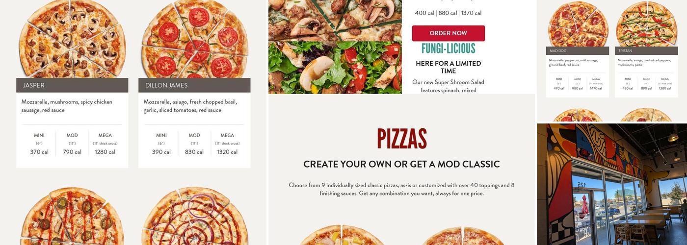MOD Pizza Menu