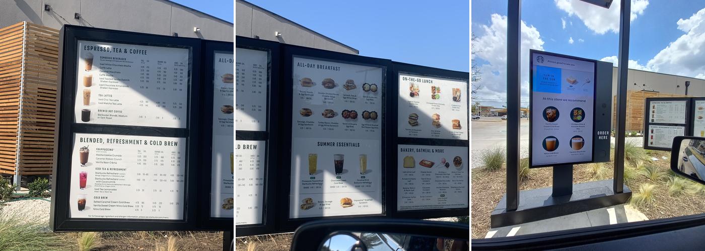 Starbucks Menu