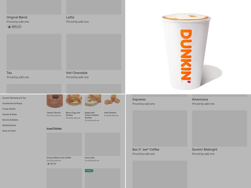 Dunkin' Menu
