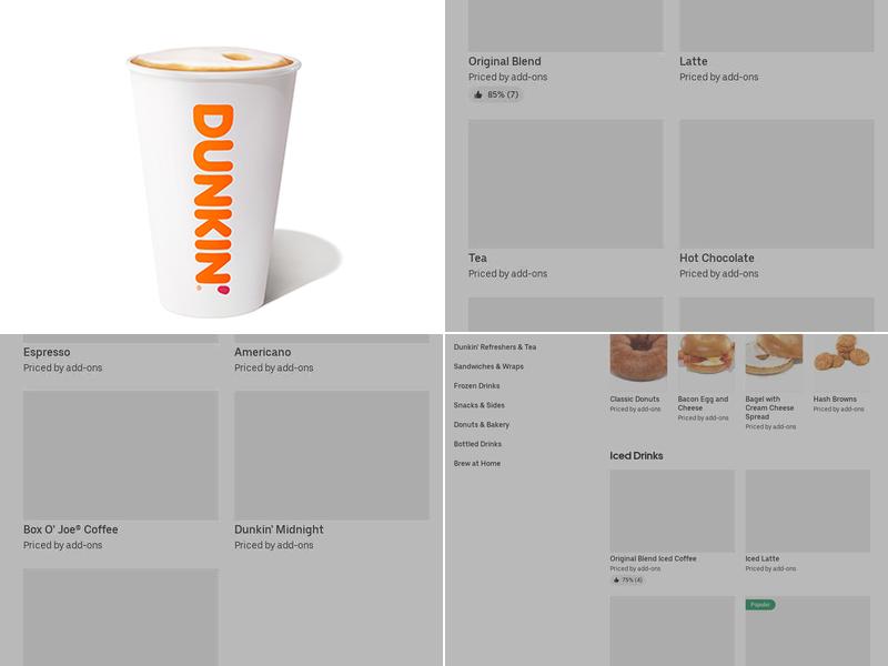 Dunkin' Menu