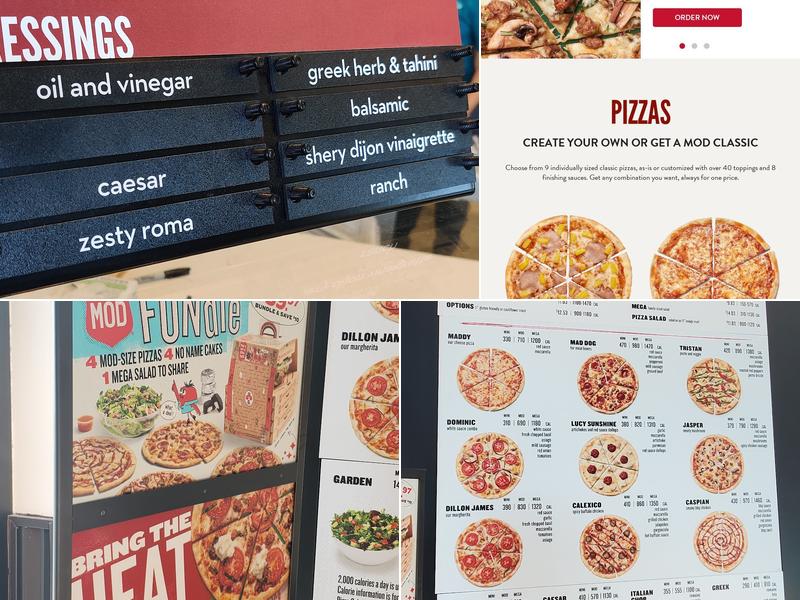 MOD Pizza Menu