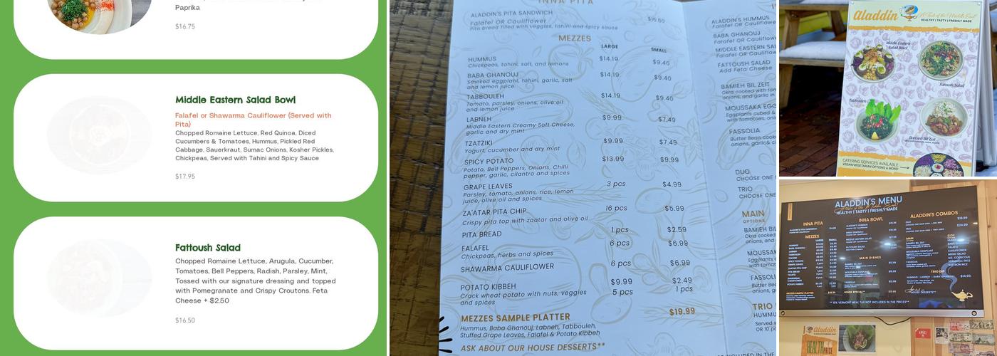 Aladdin Menu