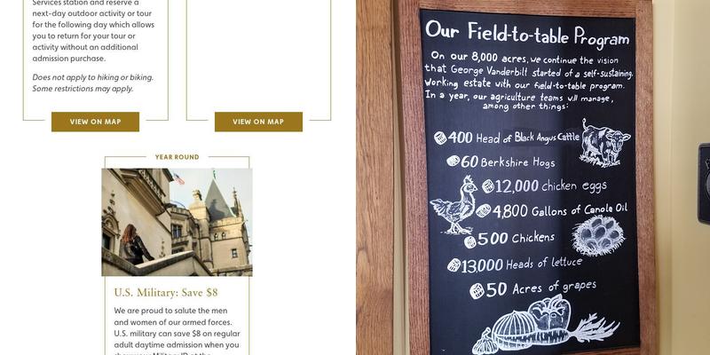 Biltmore Menu