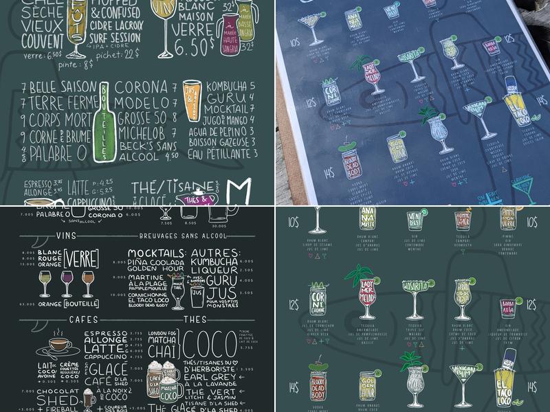 La Shed Surf Bar Menu