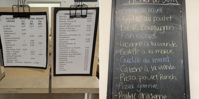 Boulangerie Madelon Fin-Croute Menu