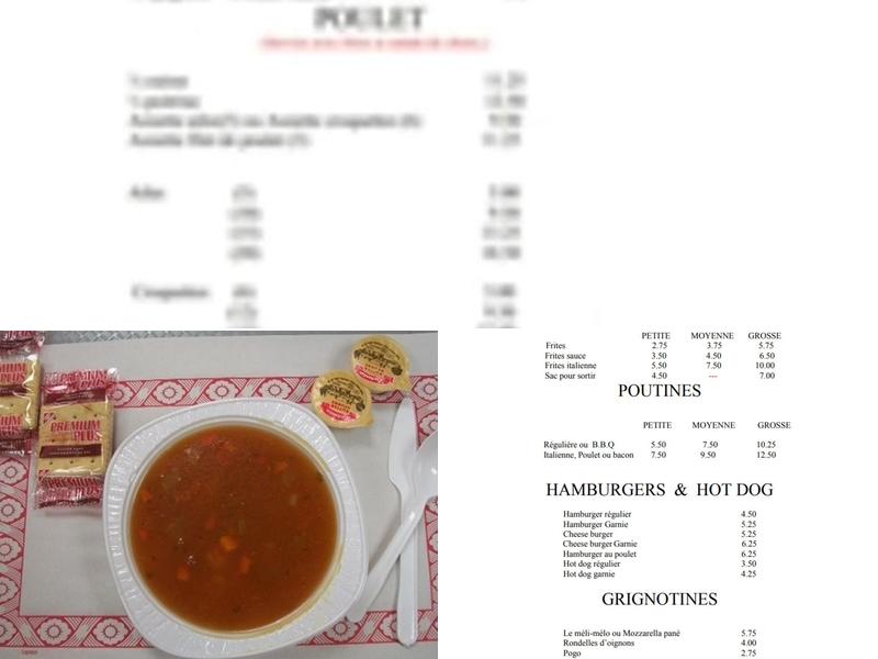 Resto du Coin Menu