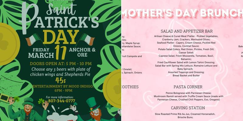 Harbourside Café Menu