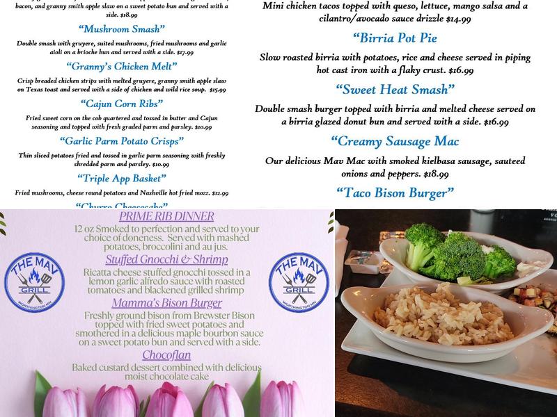 The Mav Grill Menu